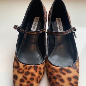 Steven Madden Leopard Print Mary Jane Shoes. Size 7.5